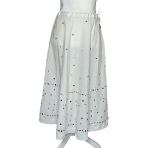 Vintage Margaret Loves Pete Cotton Sequine Embellished Boho Festival Midi Skirt